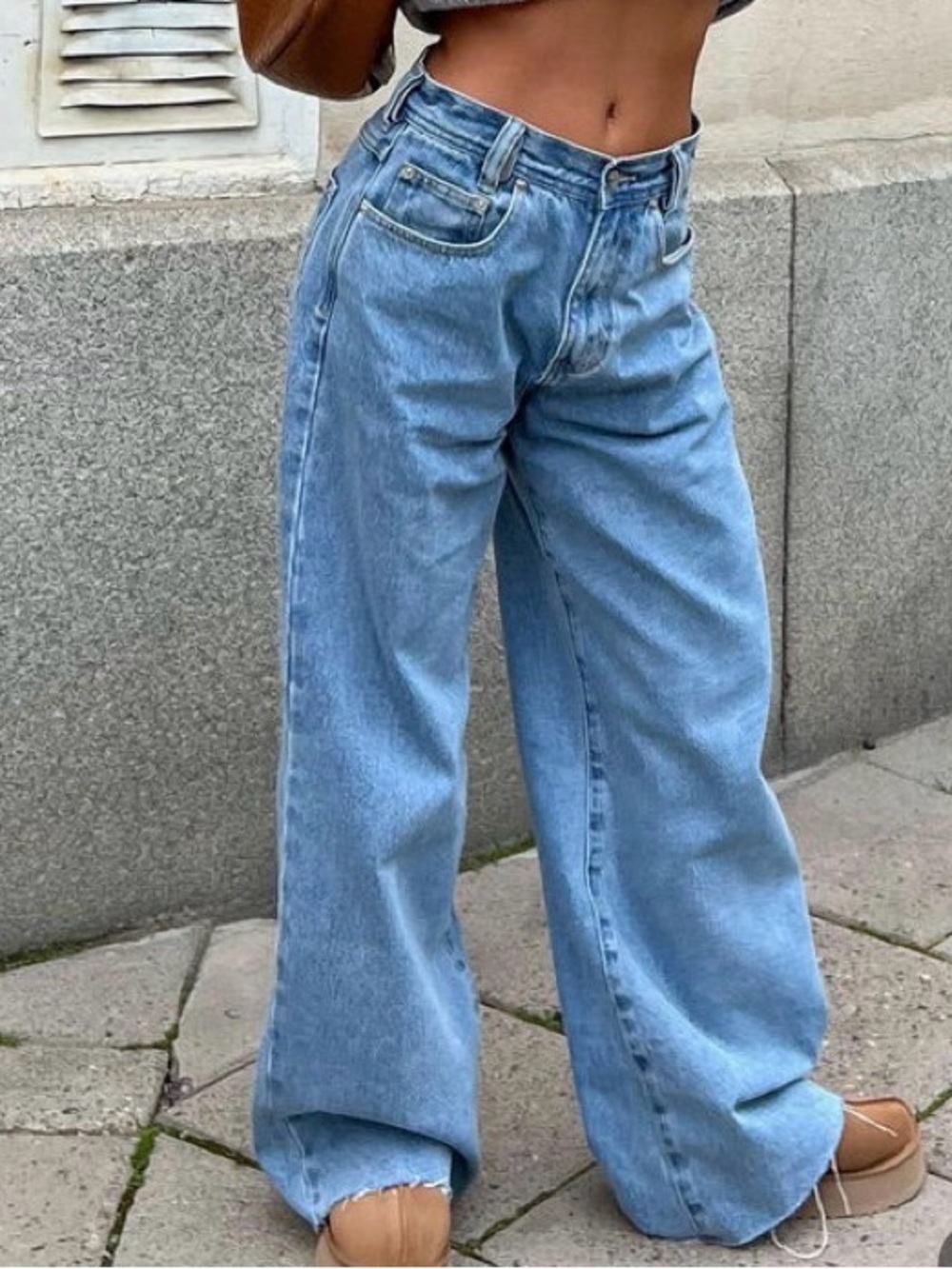 Rewash Vintage 100% Cotton Light Blue Denim Jeans